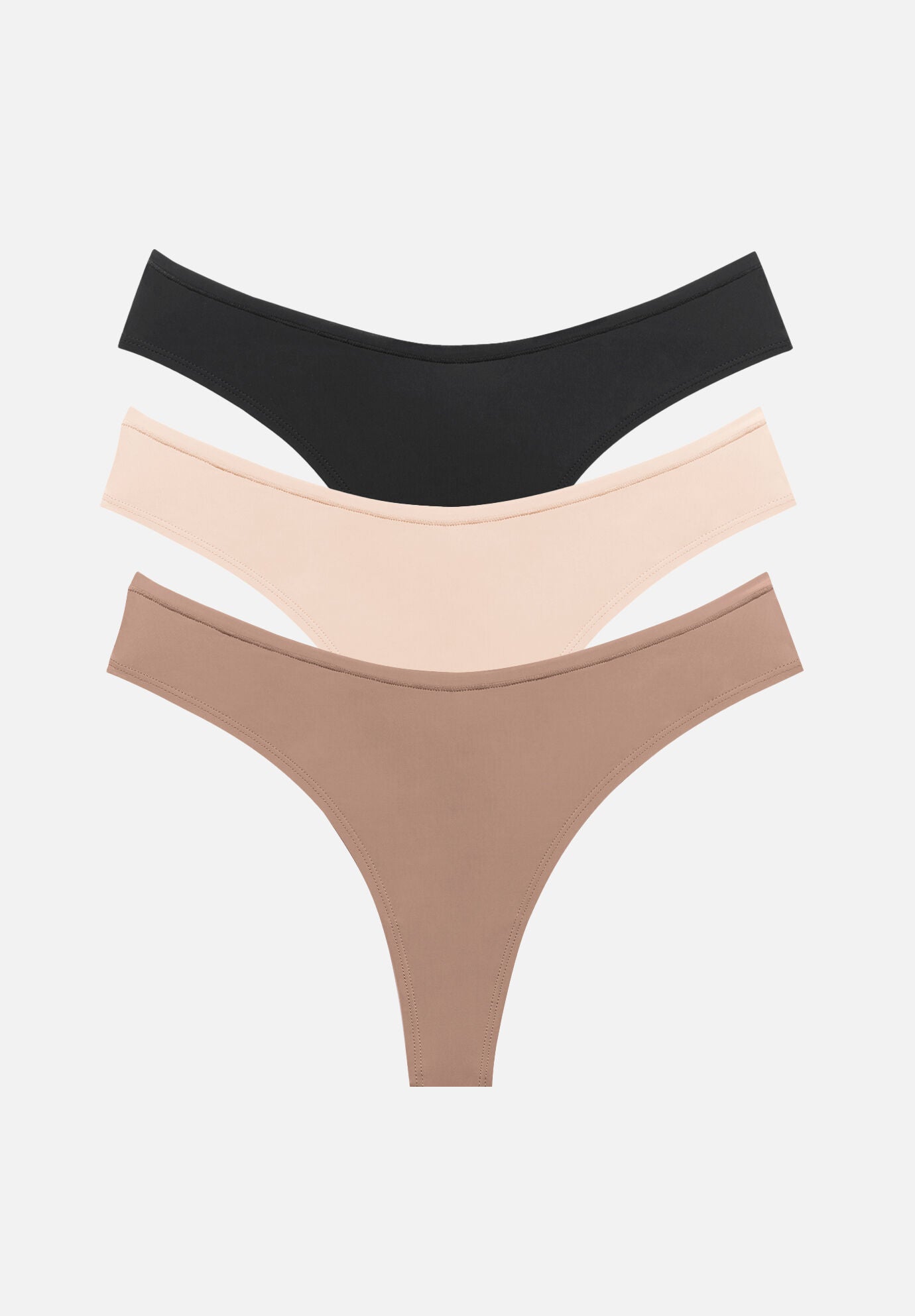 The Thong Pack of 3 - Micro, Black, , hi-res image number 0
