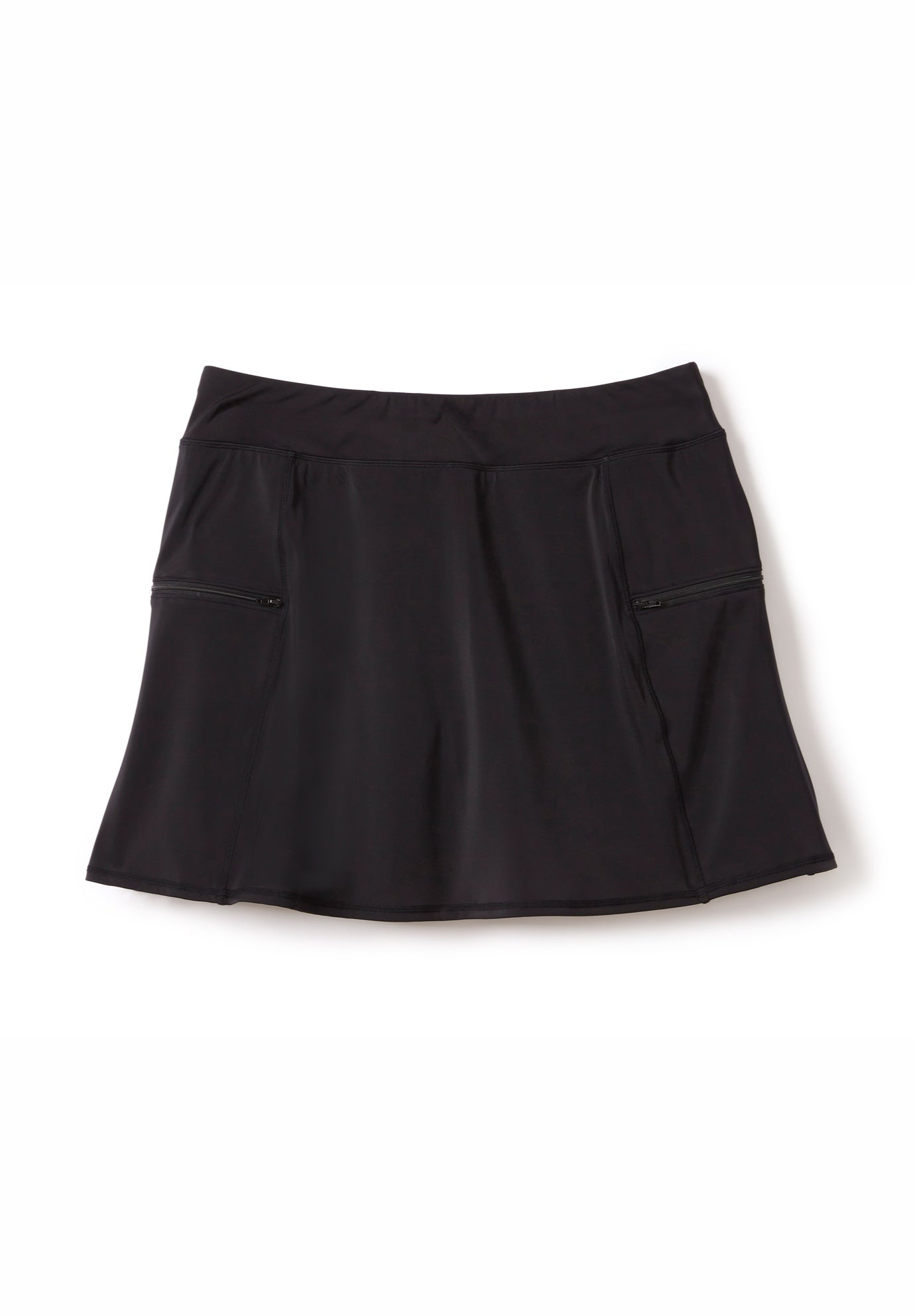 Zip-Pocket Swim Skort image number 1