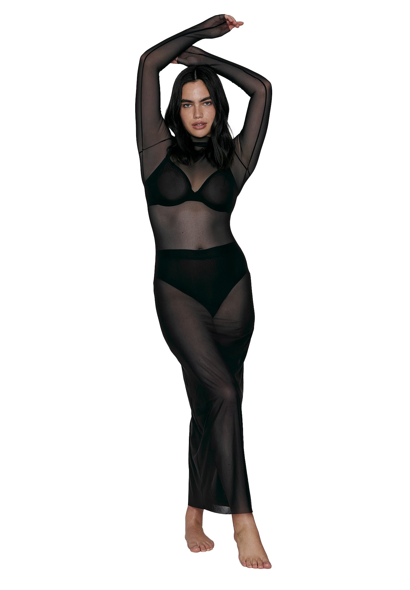 The Mockneck Dress - Mesh image number 2