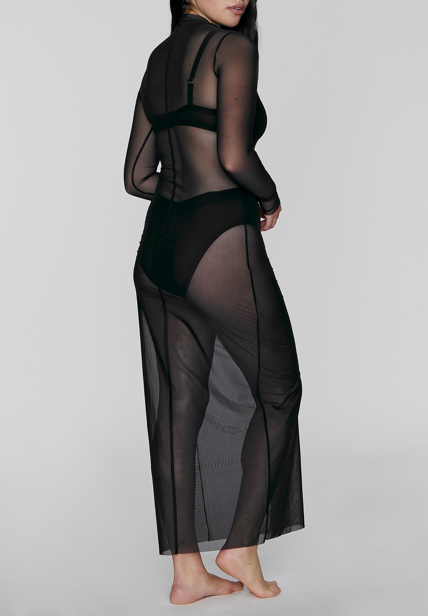 The Mockneck Dress - Mesh image number 4