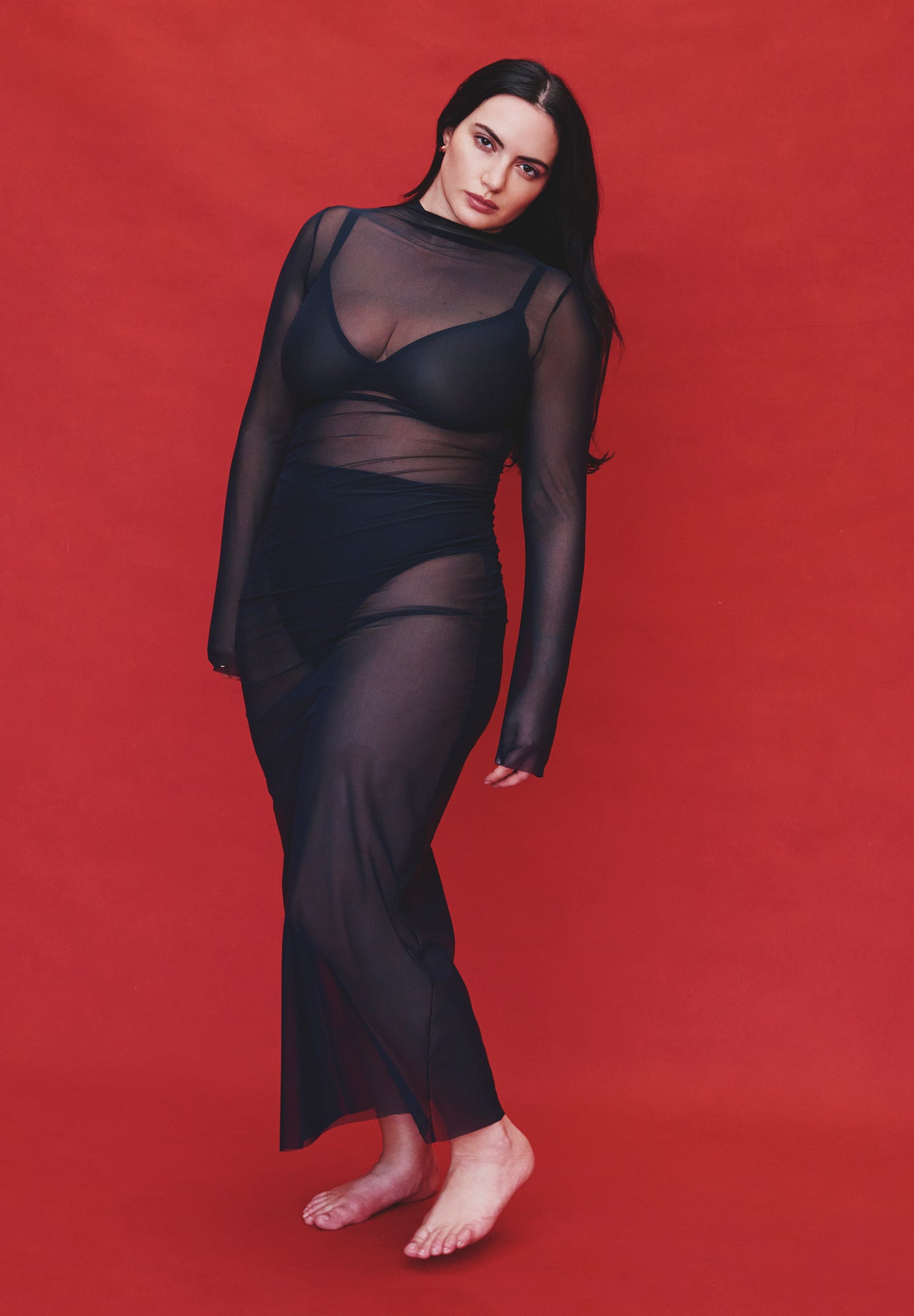 The Mockneck Dress - Mesh image number 0