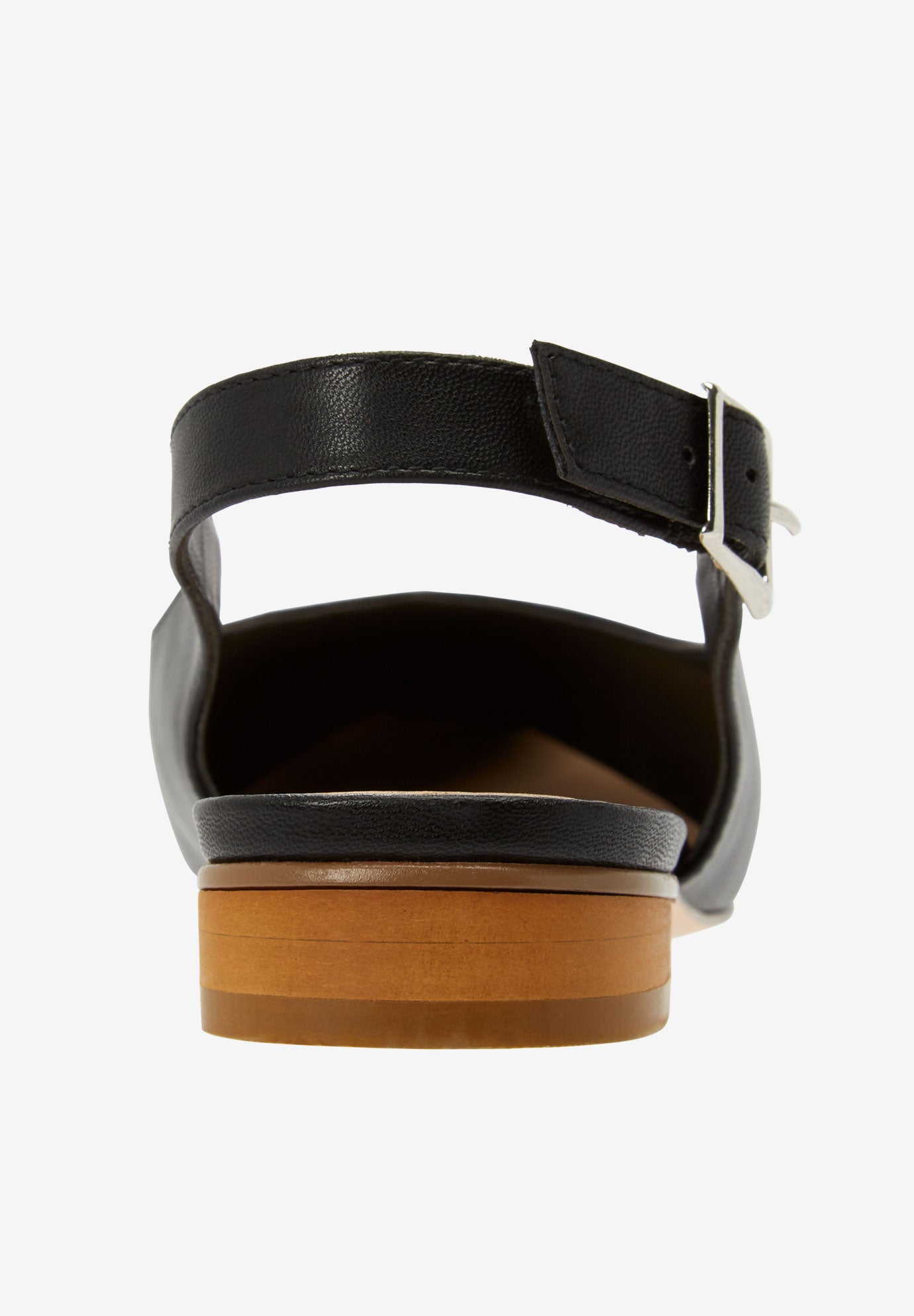 Faux Leather Slingback Flat image number 1
