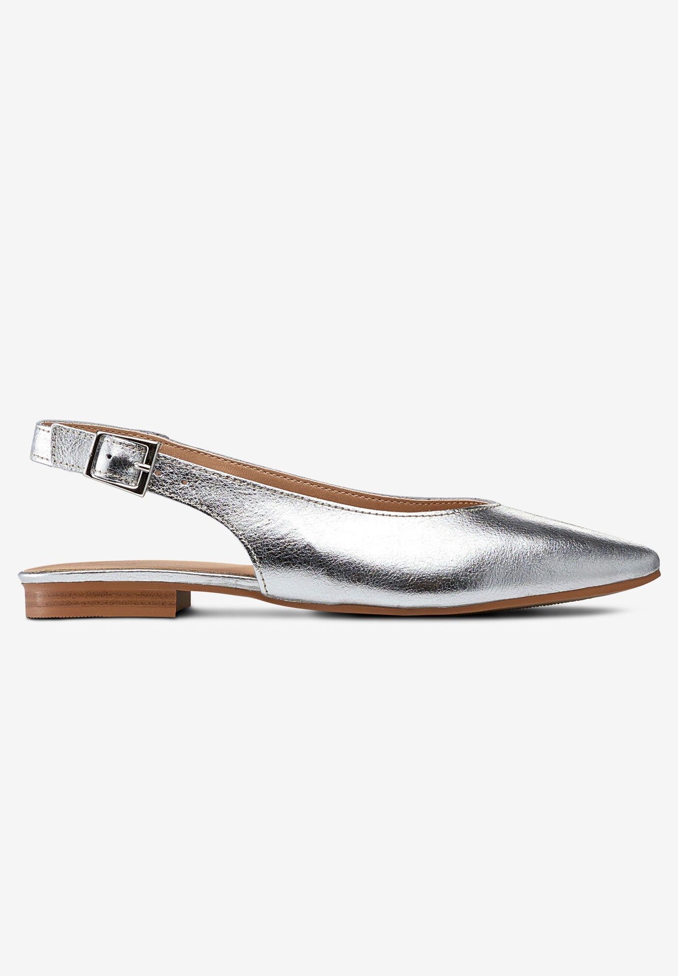 Faux Leather Slingback Flat image number 0