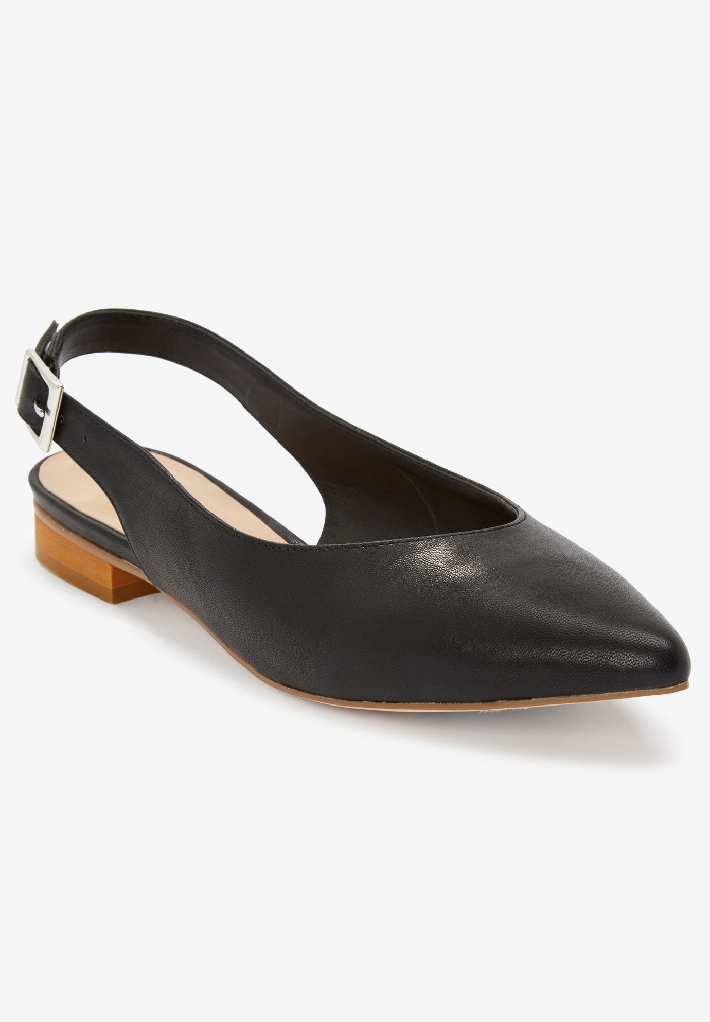 Faux Leather Slingback Flat image number 0