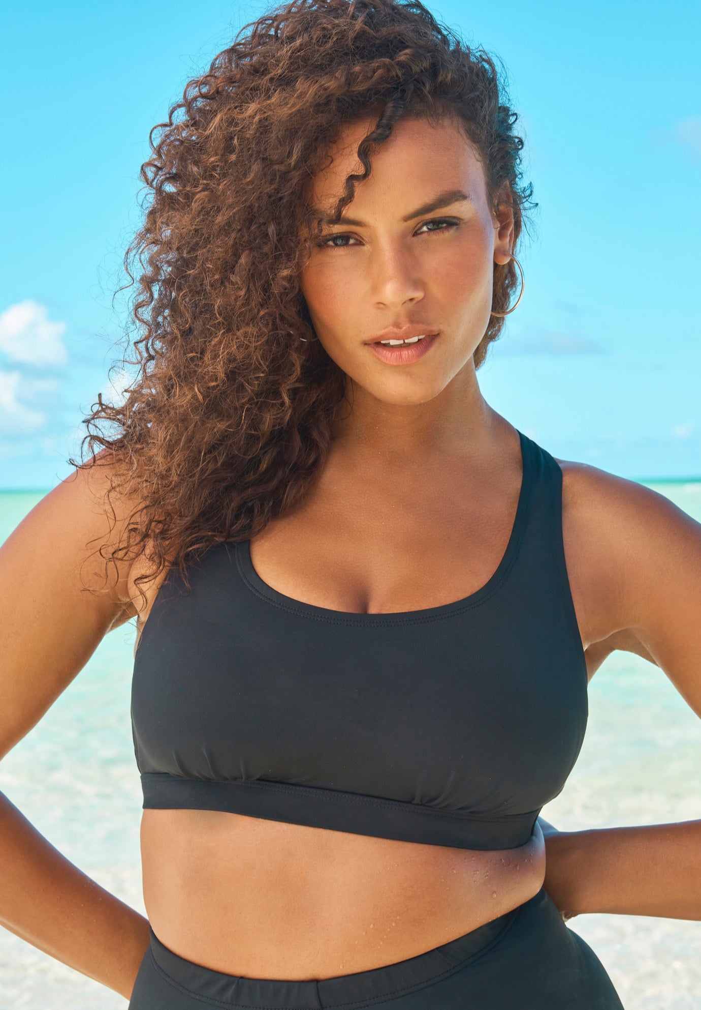Scoop Neck Swim Bra image number 0