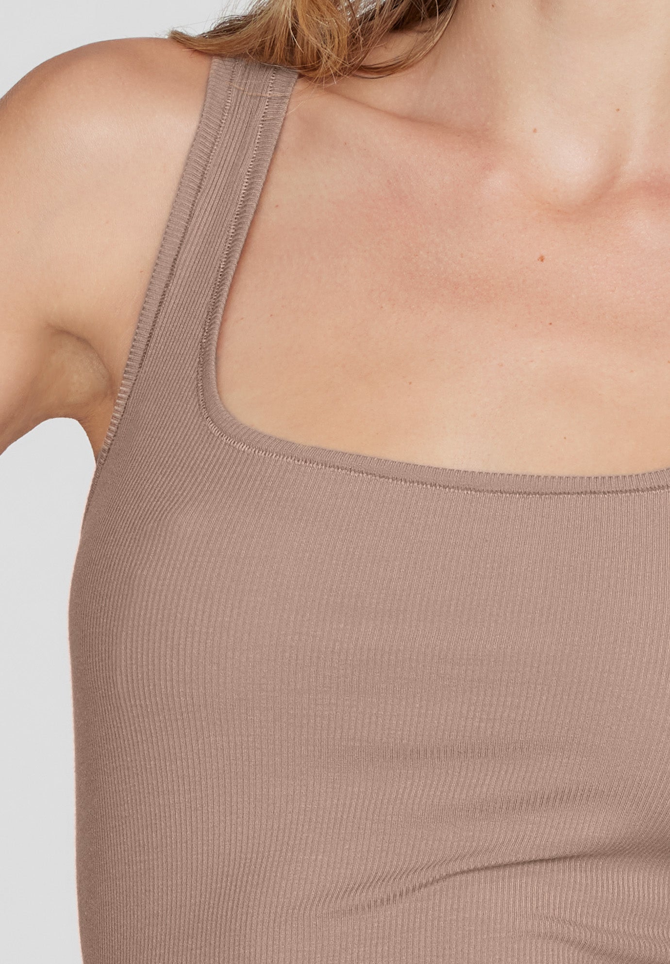 The Square Neck Tank - Modal Silk Rib image number 5