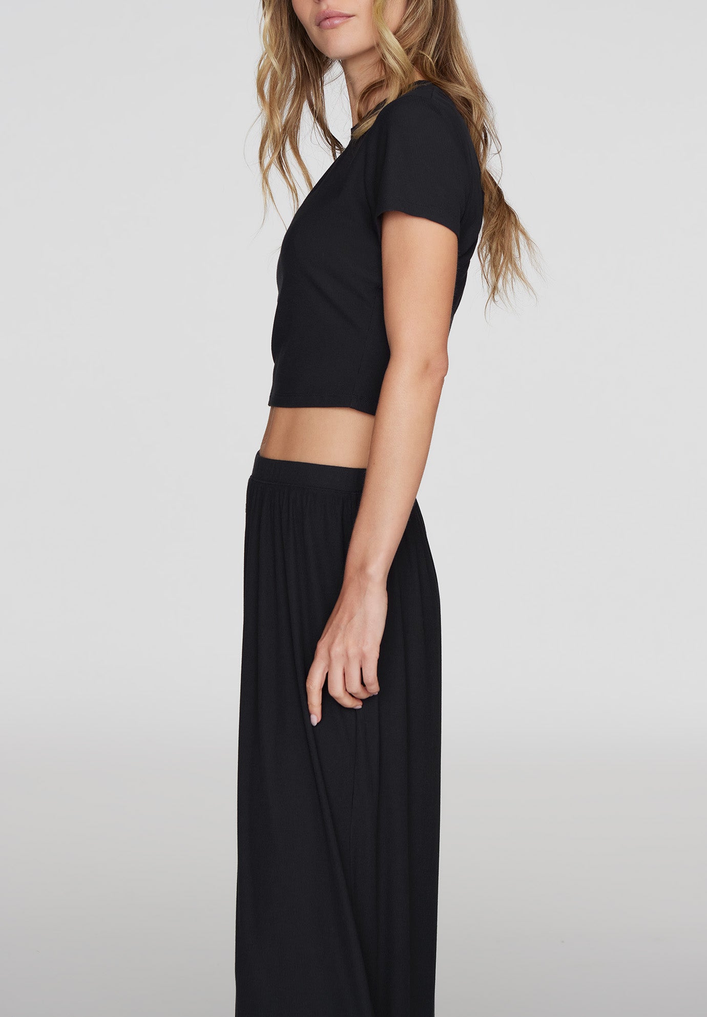 The Baby Tee - Modal Silk Rib image number 3