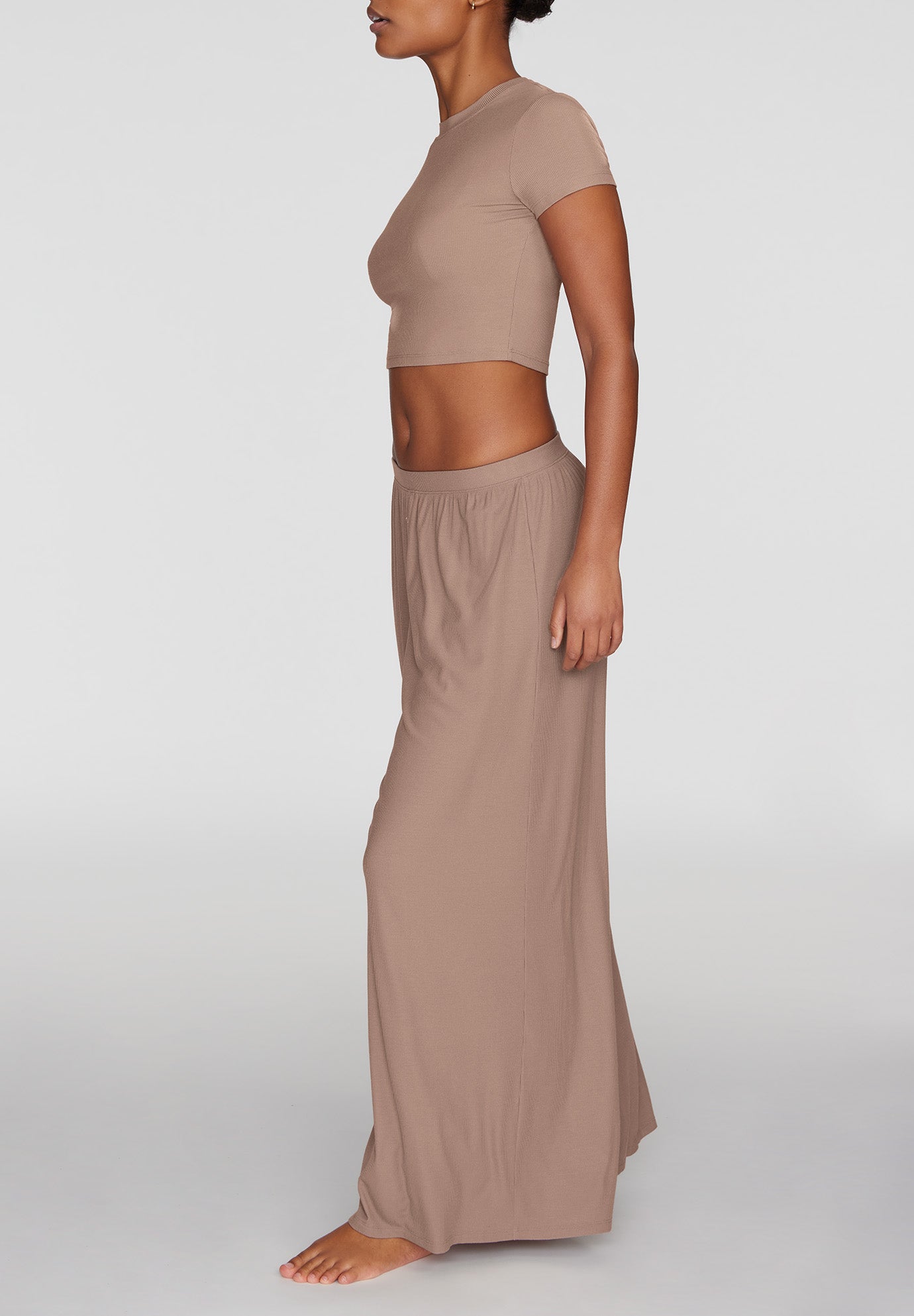 The Baby Tee - Modal Silk Rib image number 3