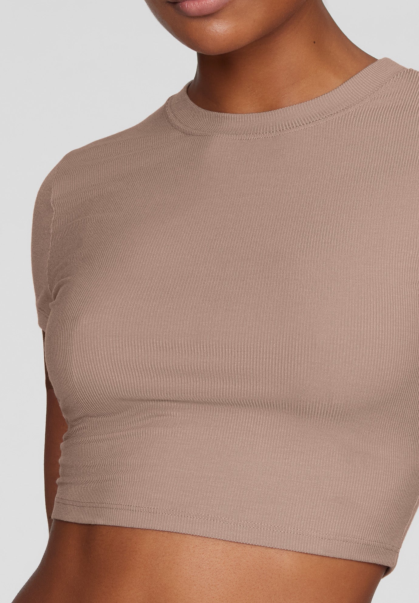 The Baby Tee - Modal Silk Rib image number 5