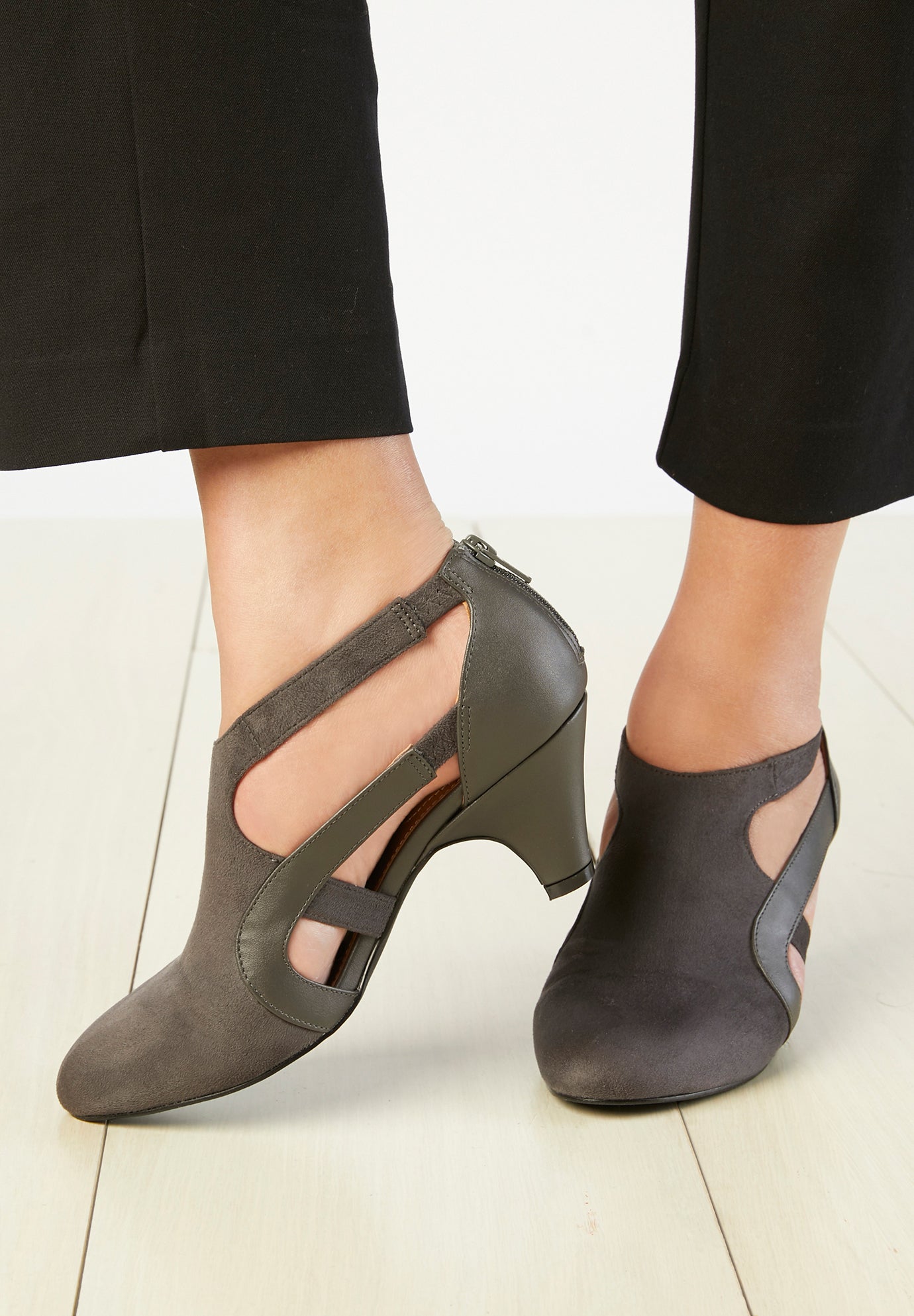 The Sage Suede-Like Shootie Pump image number 10