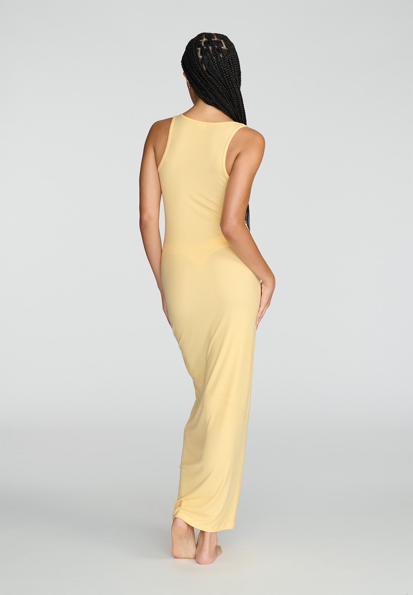 The Midi Dress - Modal Silk Rib image number 3
