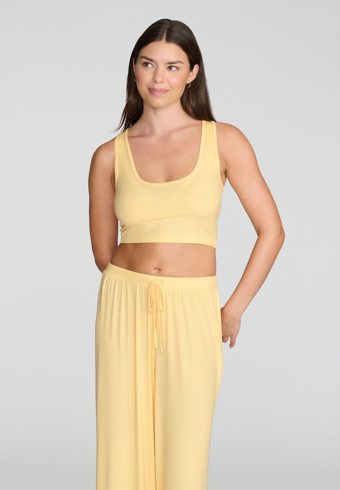 The Scoop Neck Tank - Modal Silk Rib image number 1