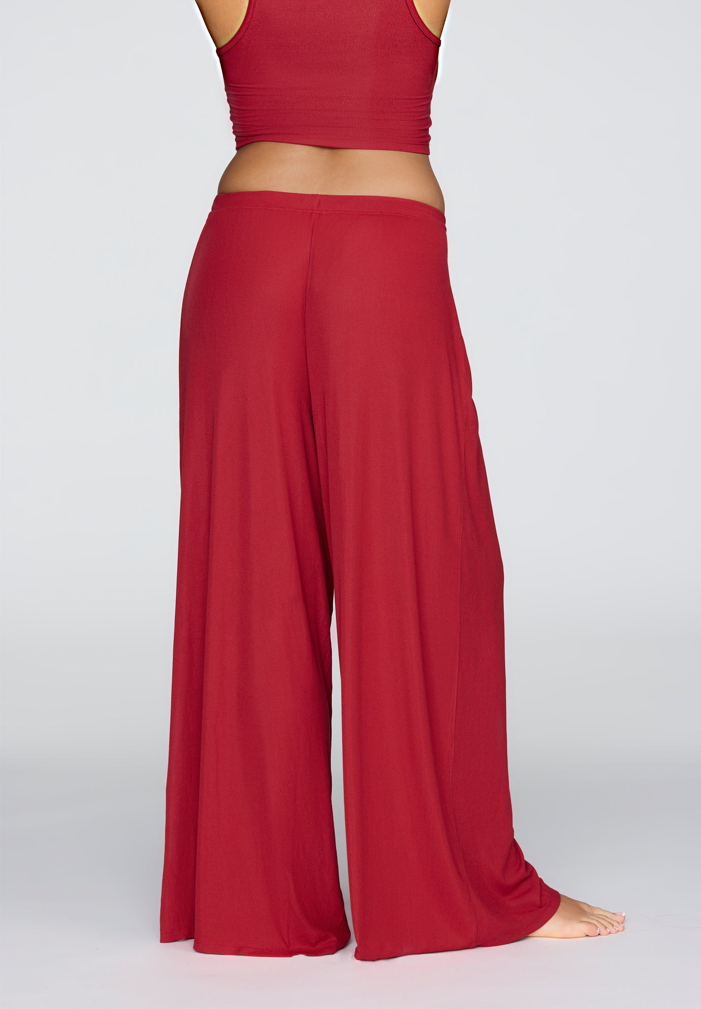 The Drawstring Pant - Modal Silk Rib image number 3