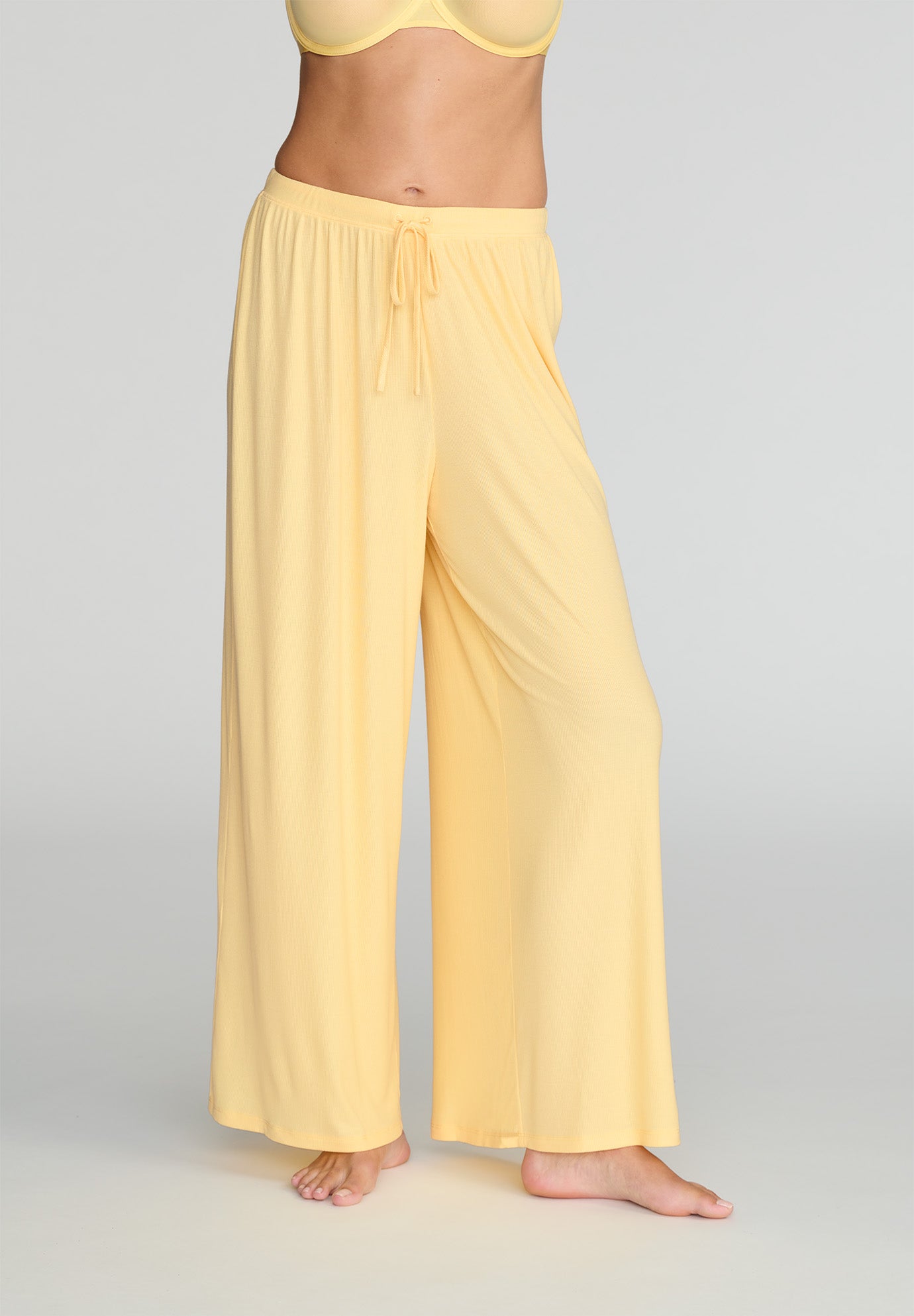 The Drawstring Pant - Modal Silk Rib image number 1