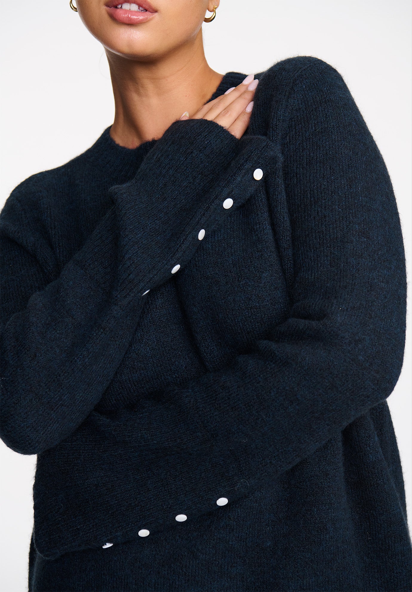 The Crewneck Sweater- Jersey Knit image number 5