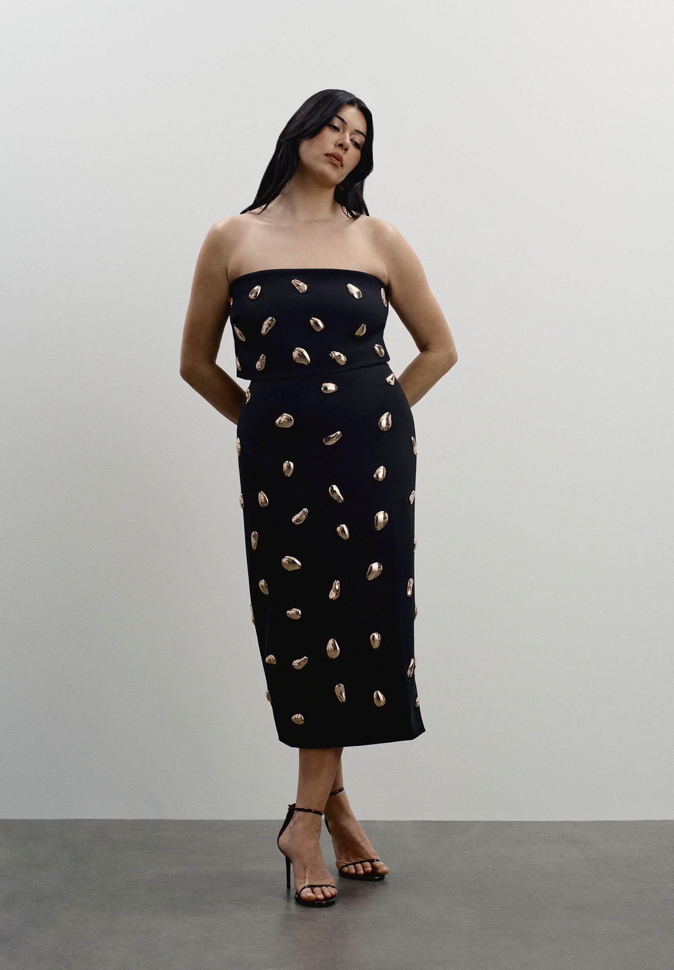 Embellished Column Skirt
