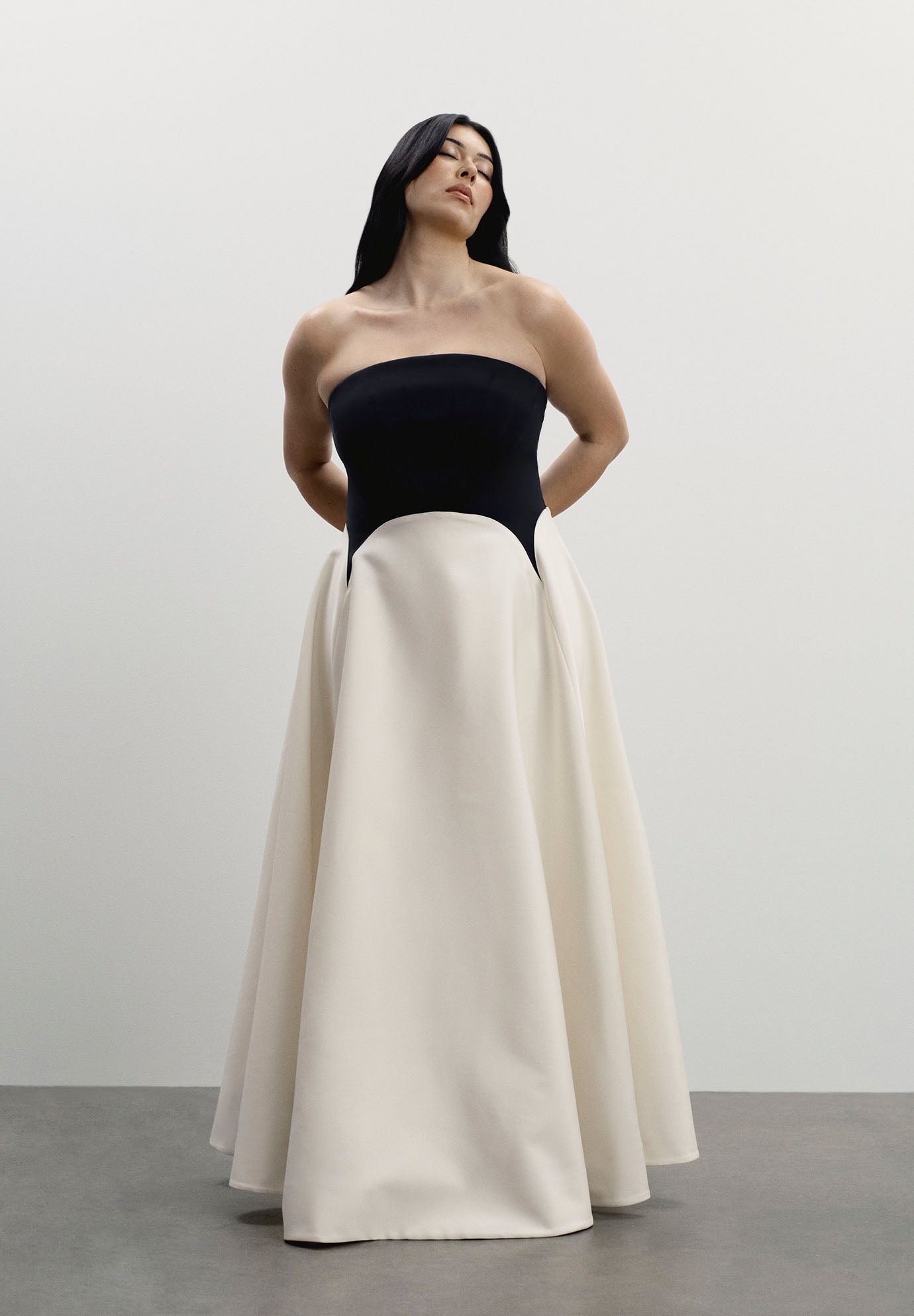 Color Blocked Gown